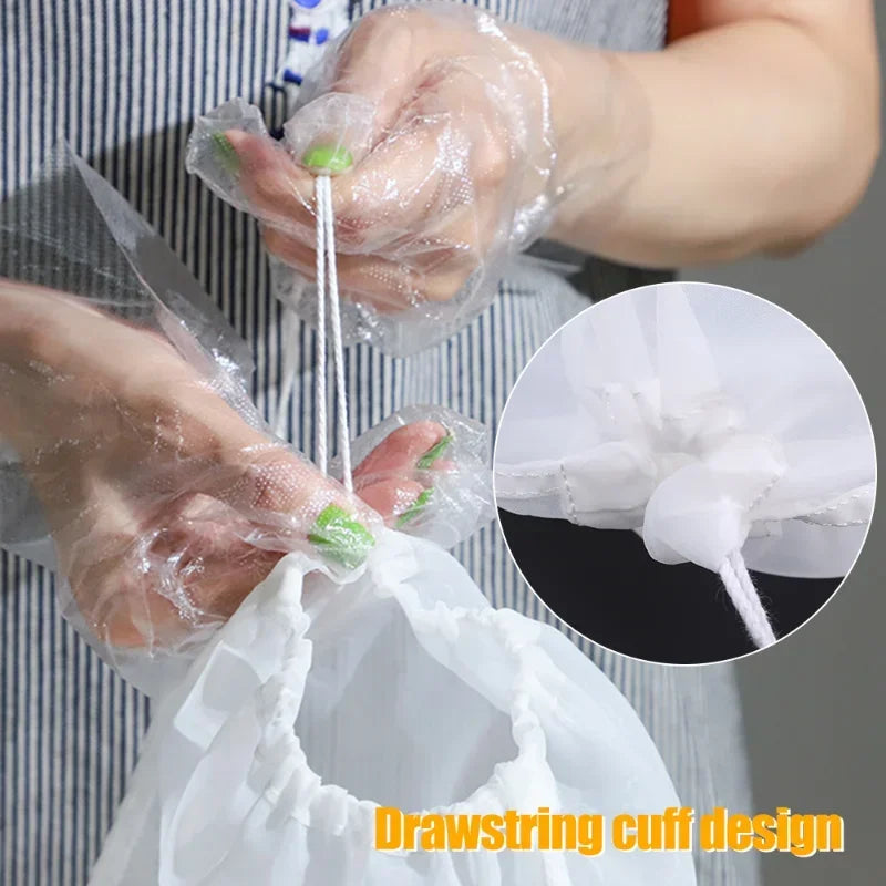 100Mesh Nylon Milk Filter Bags Reusable Soy Yogurt Tea Beer Coffee Oil Food Filter Net Drawstring Kitchen Strainer Bag Colander