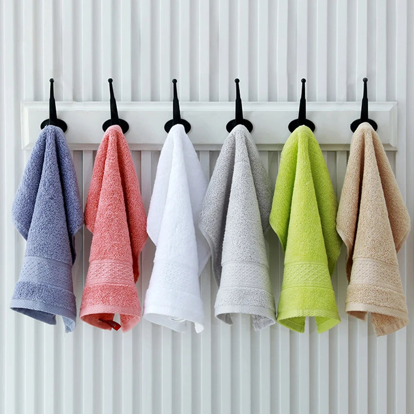 20 Colors Handkerchief Towels High Quality Cotton Small Towel Solid Color Soft Thick 34*34cm for Adults Kids Hand Towels toalhas