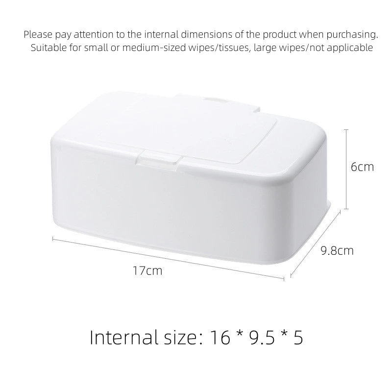 Wet Tissue Box Wet Wipes Dispenser Portable Tissue Box Cotton Swab Storage Box For Car Home Office Desktop Organizer