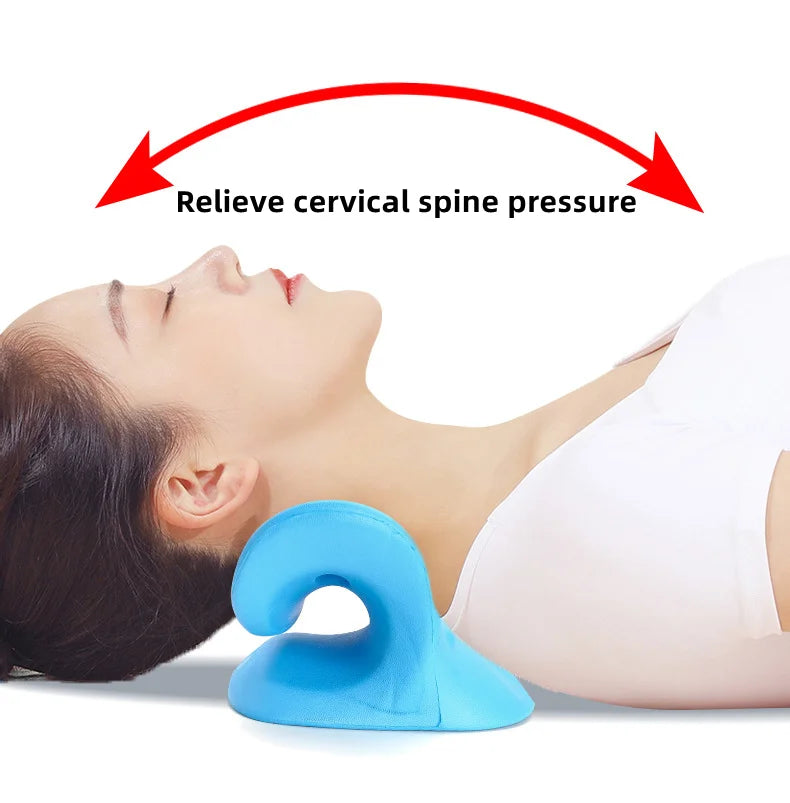 Cervical Neck Shoulder Stretcher Massage Pillow Traction Device Muscle Relaxation Relieve  Pain Cervical Spine Correction