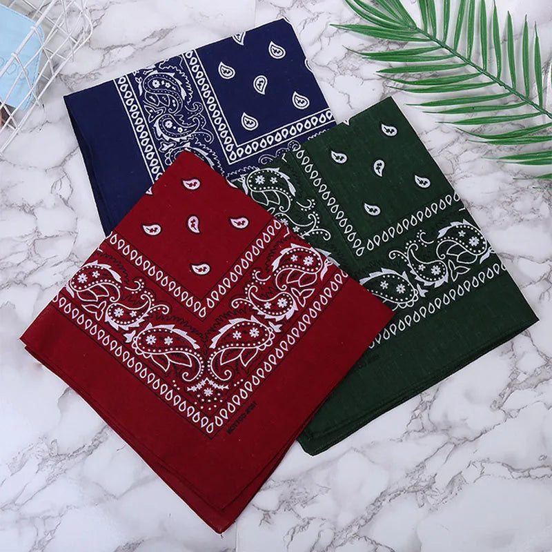 Fashion Hip Hop cashew flowers Bandana Men Women Outdoor Headbands Hair Band Wrist Wraps amoeba Scarves towel Christmas gift