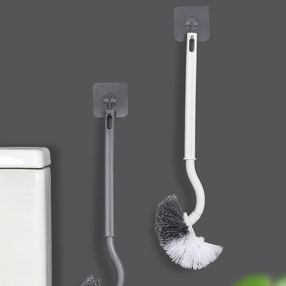 Long Handle Toilet Brush Space Saving Toilet Cleaning Tool For Indoors