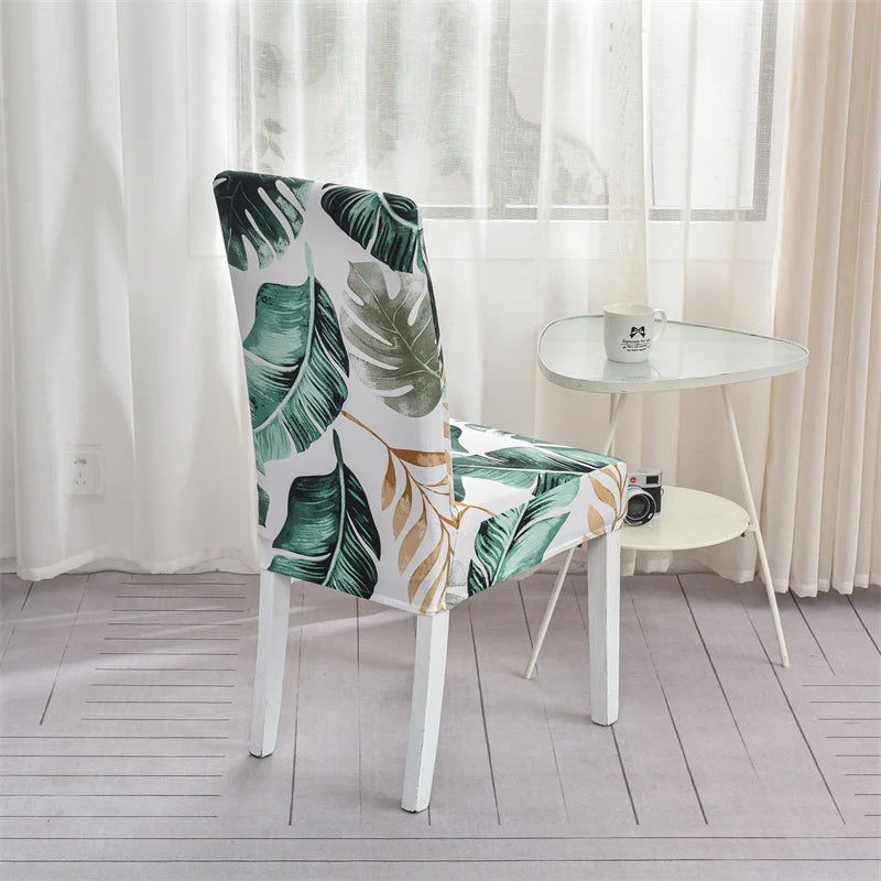 stretch covers floral printed stretch chair cover for dining room office banquet chair protector elastic material armchair cover