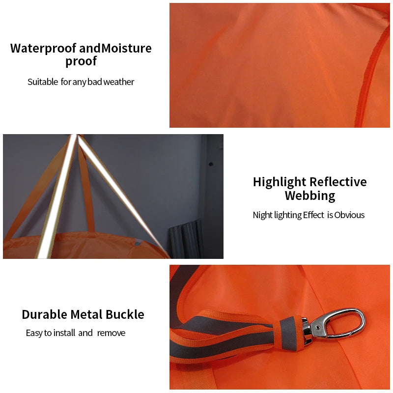 60/80/100cm Windsock Outdoor Wind Direction Measurement Reflective Belt Rip-stop Weather Vane for Airport Aviation Garden Farm