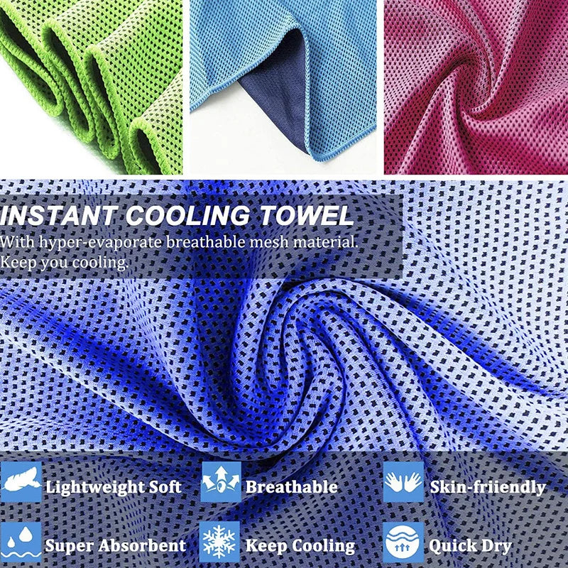 New microfiber towel sports quick-drying super absorbent camping towel super soft and lightweight Yoga Gym Camping Cooling Scarf