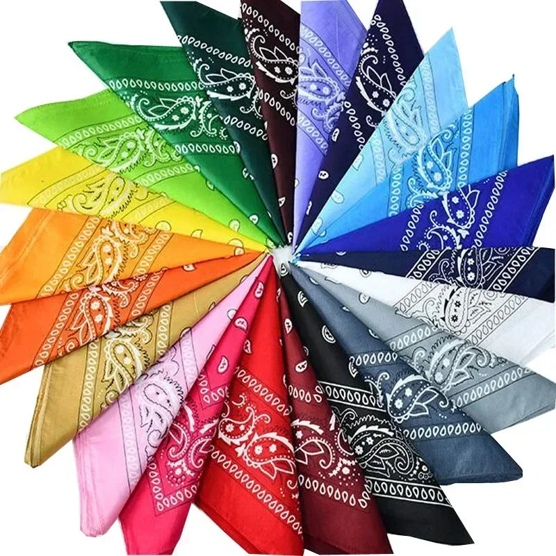 Popular Hip Hop cashew flowers Bandana Men Women Outdoor Headbands Hair Band Wrist Wraps amoeba Scarves towel Christmas gift