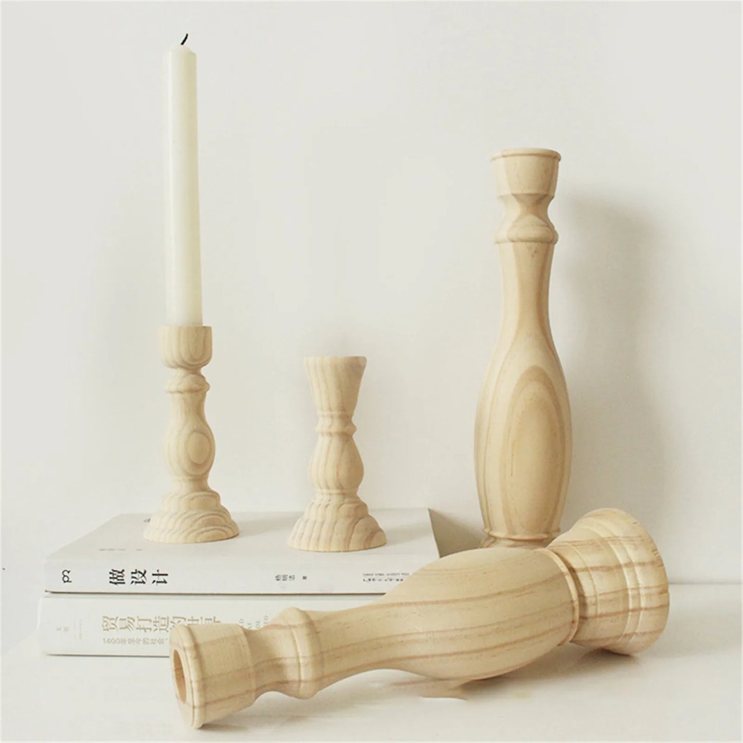 Wooden Candle Holder For Wedding Decorations Candlestick Decorative Candle Stand  Party Living Room Home Decor Centerpieces