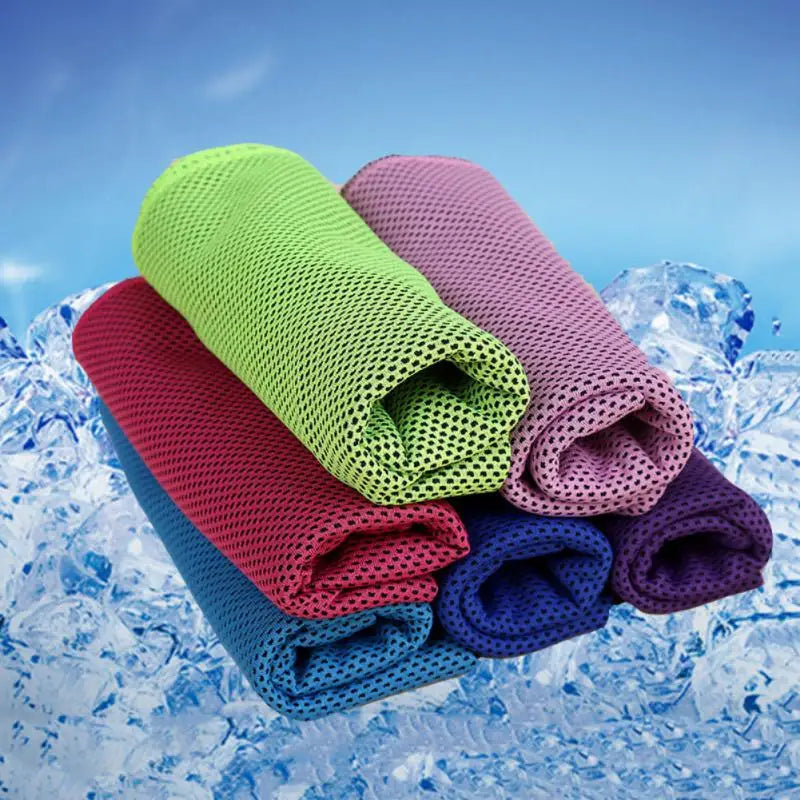 Cool Thin Towel Colors Cold Washcloth Lovers Gift Bathroom Accessories Sports Towel Microfiber Cooling Scarf Running Toallas