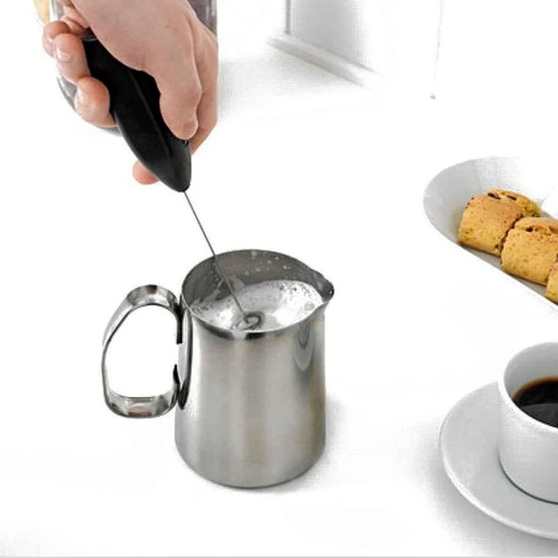 Electric Mini Milk Frother Foamer Coffee Whisk Mixer Blender Handle Wireless Egg Beater Stirrer Cappuccino Maker Cooking Home