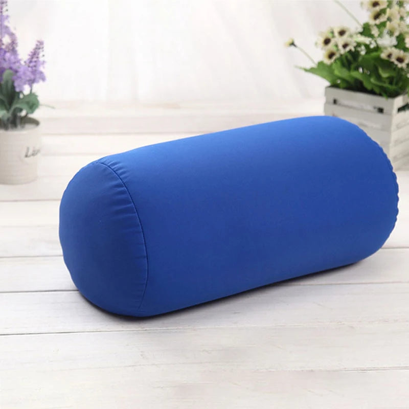 Super Soft Head Pillow Pure Color Cylindrical Pillow Bed Decoration  Convenient Travel Office Nap Pillow