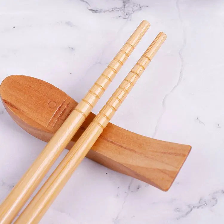 5 pair of bamboo chopsticks household long chopsticks non-slip set tableware chopsticks Multi color Wooden Chopsticks set