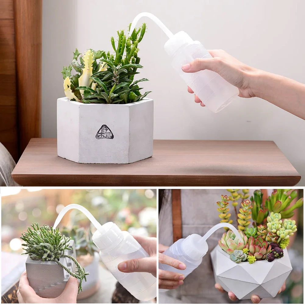 150/250/500/1000ml Squeeze Bottle Succulent Potted Plant Watering Pot Elbow Narrow Mouth Long Tube Watering Can Liquid Container