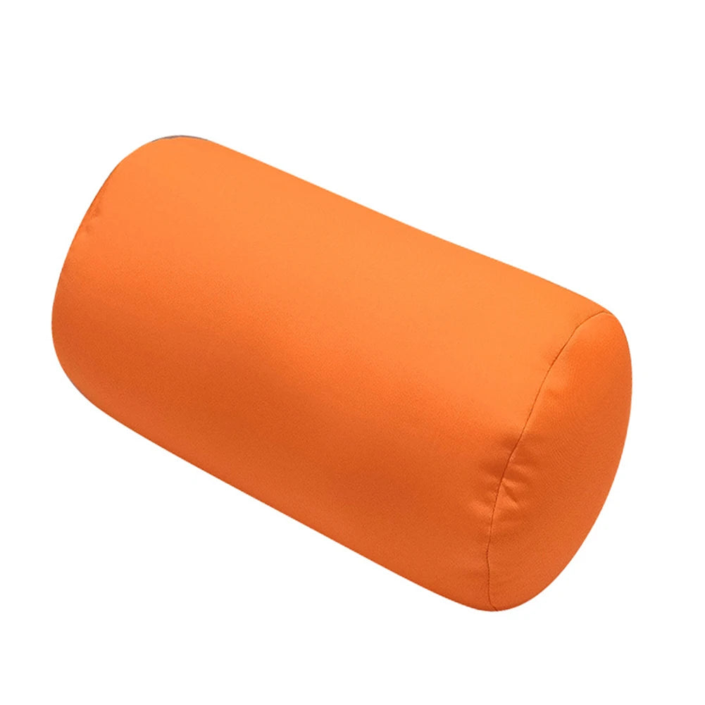 Super Soft Head Pillow Pure Color Cylindrical Pillow Bed Decoration  Convenient Travel Office Nap Pillow