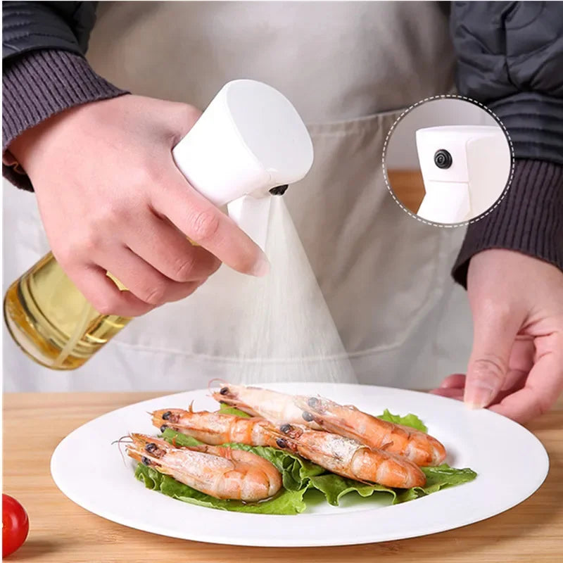 Cookware Bbq Transparent Cooking Oil Bottle Olive Oil Spray for Fitness Sauce Sprayer Set Tableware Kitchen Dining Bar Home