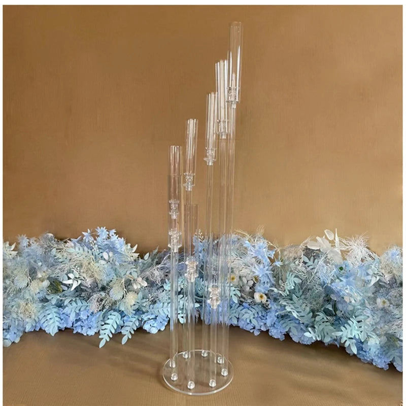 2pcs 5pcs 10pcs Wedding Decoration Centerpiece Candelabra Clear Candle Holder Acrylic Candlesticks for Weddings Event Party