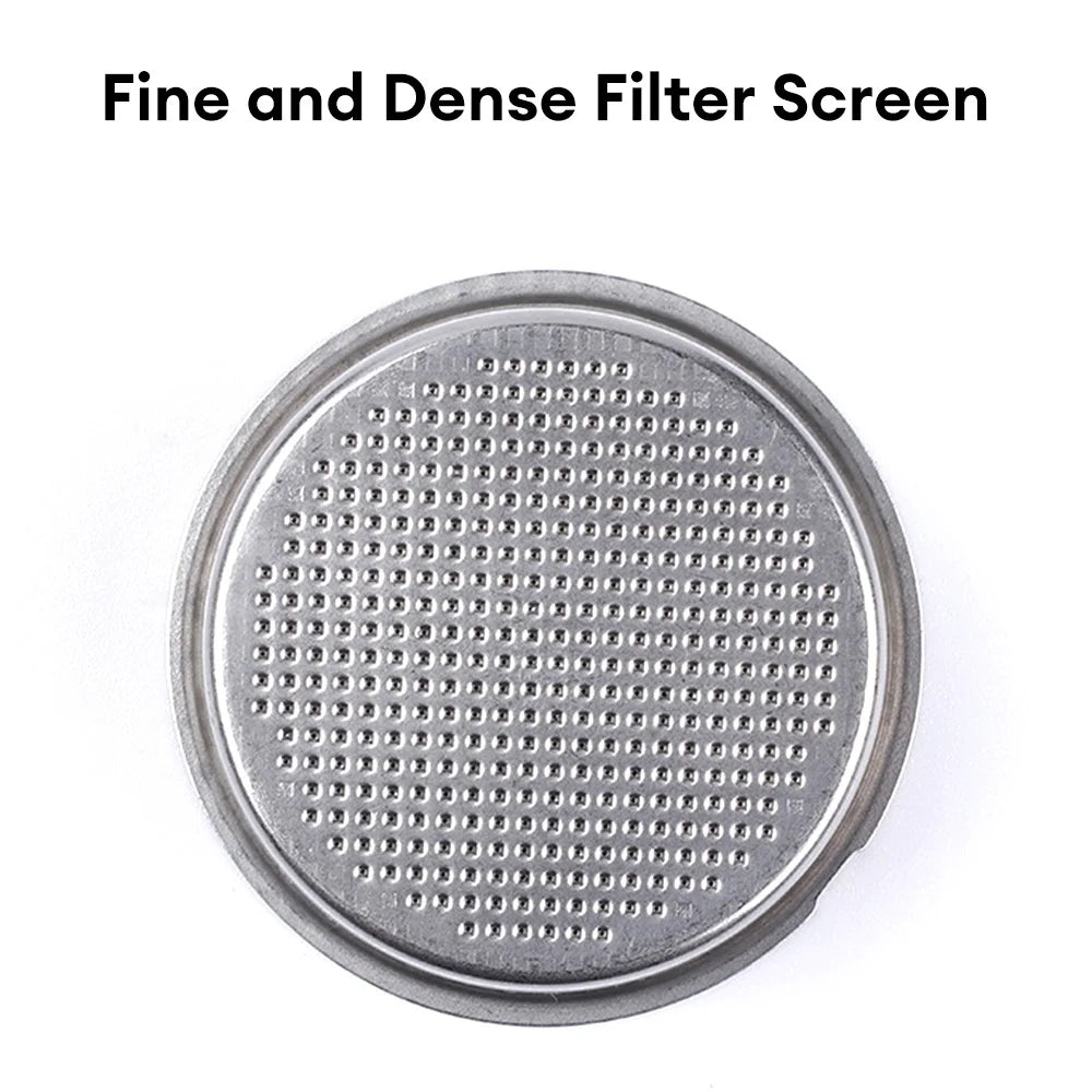 51mm Stainless Steel Coffee Filter Basket 1/2 Cup Espresso Machine Dripper Portafilter Coffee Maker Strainer Coffee Puck Screen