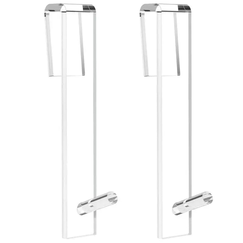 Acrylic Bathroom Shower Door Hook Over Glass Door Shower Towel Rack Punch-Free Bathroom Bathrobe Hanger Transparent Towel Hooks