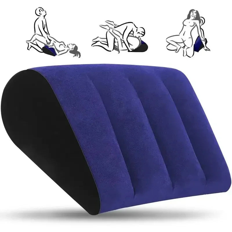 Inflatable Pillow Multifunctional Body Pillow  Lumbar Yoga Pillow Support Air Cushion Triangular Pillow Couples Home Supplies