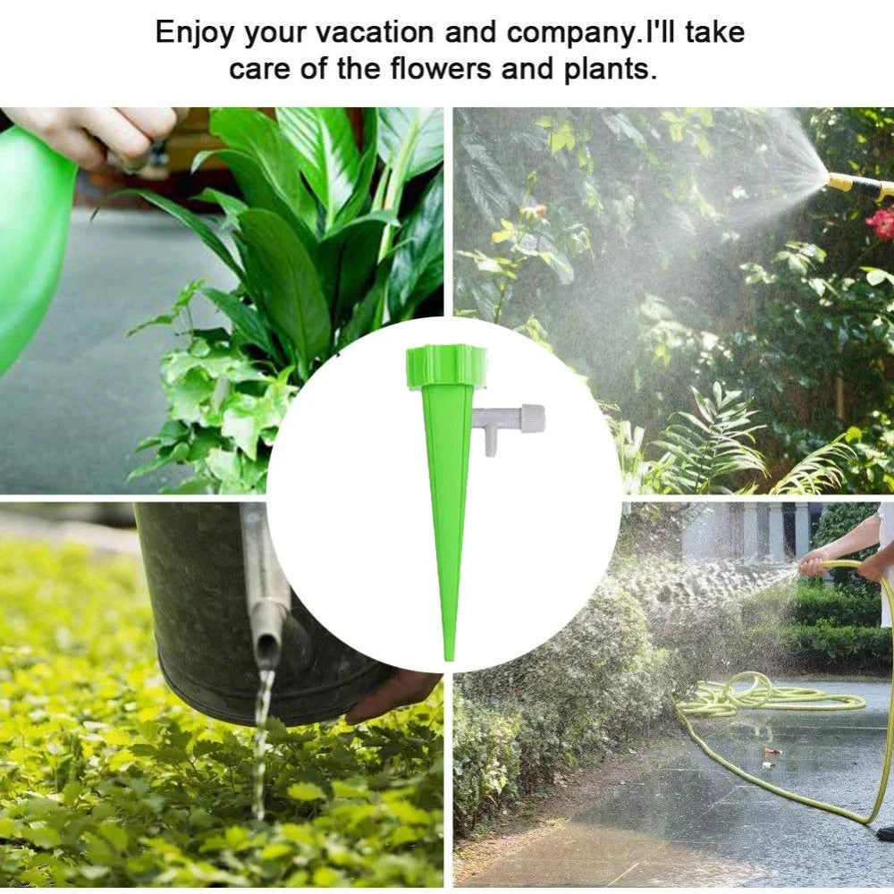 Auto Drip Irrigation System Self Watering Spike for Flower Plants Greenhouse Garden Adjustable Auto Water Dripper Device