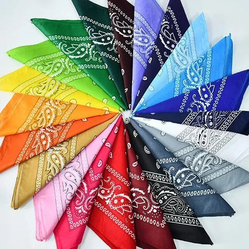 Popular Hip Hop cashew flowers Bandana Men Women Outdoor Headbands Hair Band Wrist Wraps amoeba Scarves towel Christmas gift